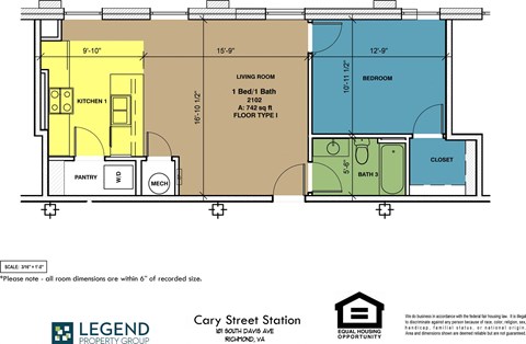 Floorplan Cary Street Station